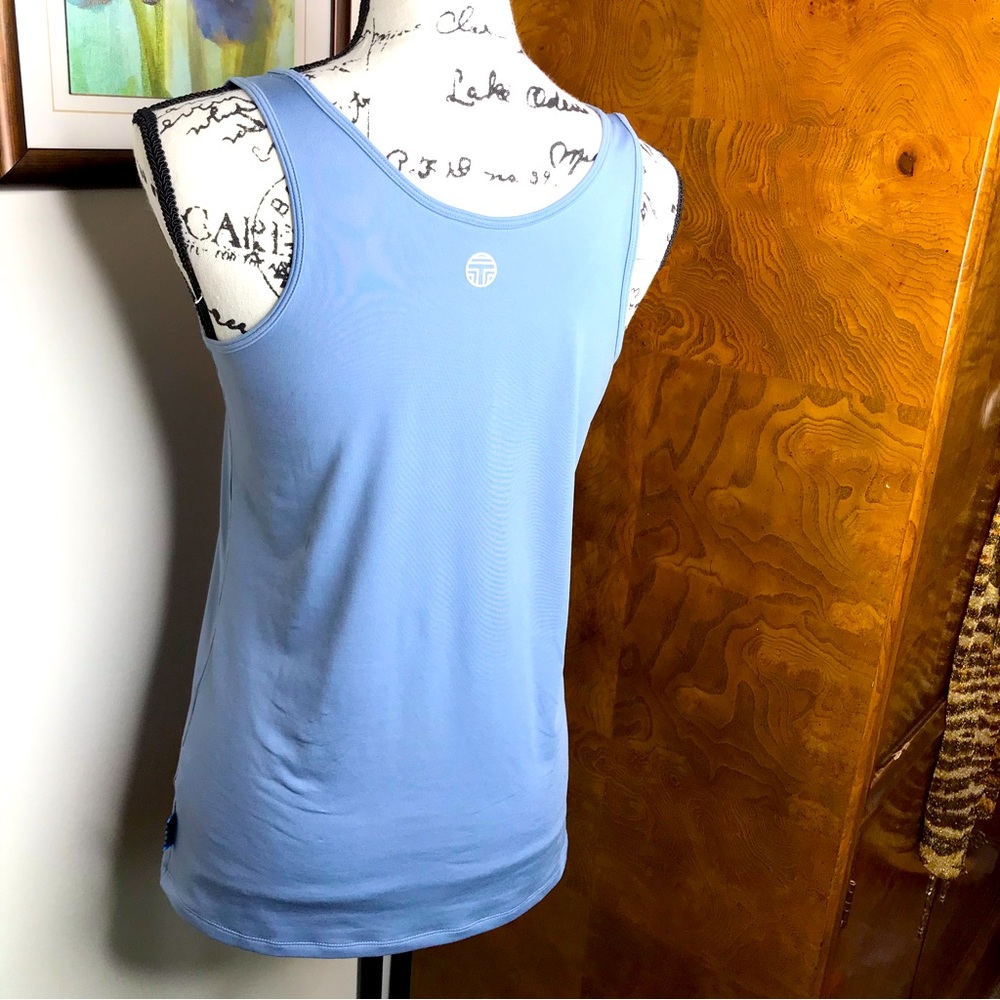 Tory Burch cloudy slate sports tank top - Picture 2 of 5